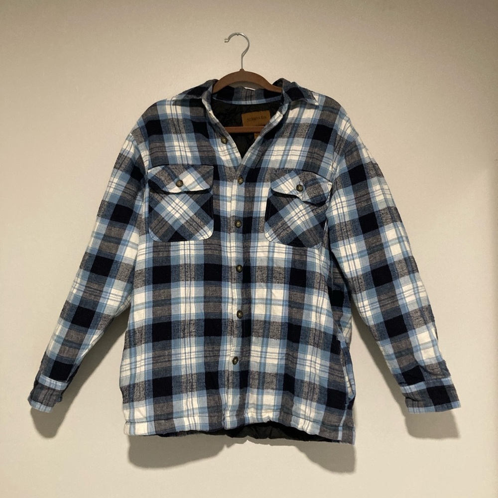 St John’s Bay Quilt Lined Insulated Flannel Shirt